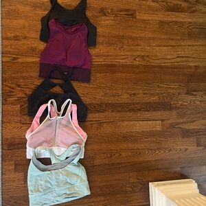 Lululemon Bundle: 5 Lululemon Size 6 Sports Bras
